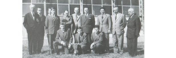 Alain Barthélemy (Pins 51-59) with Mr GARONNE, Director of Écolel'